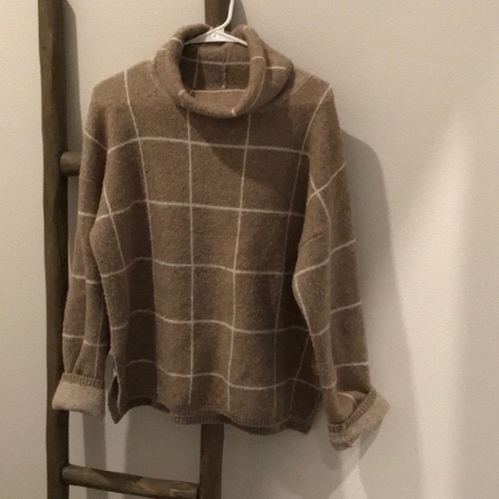 Madewell Windowpane Turtleneck